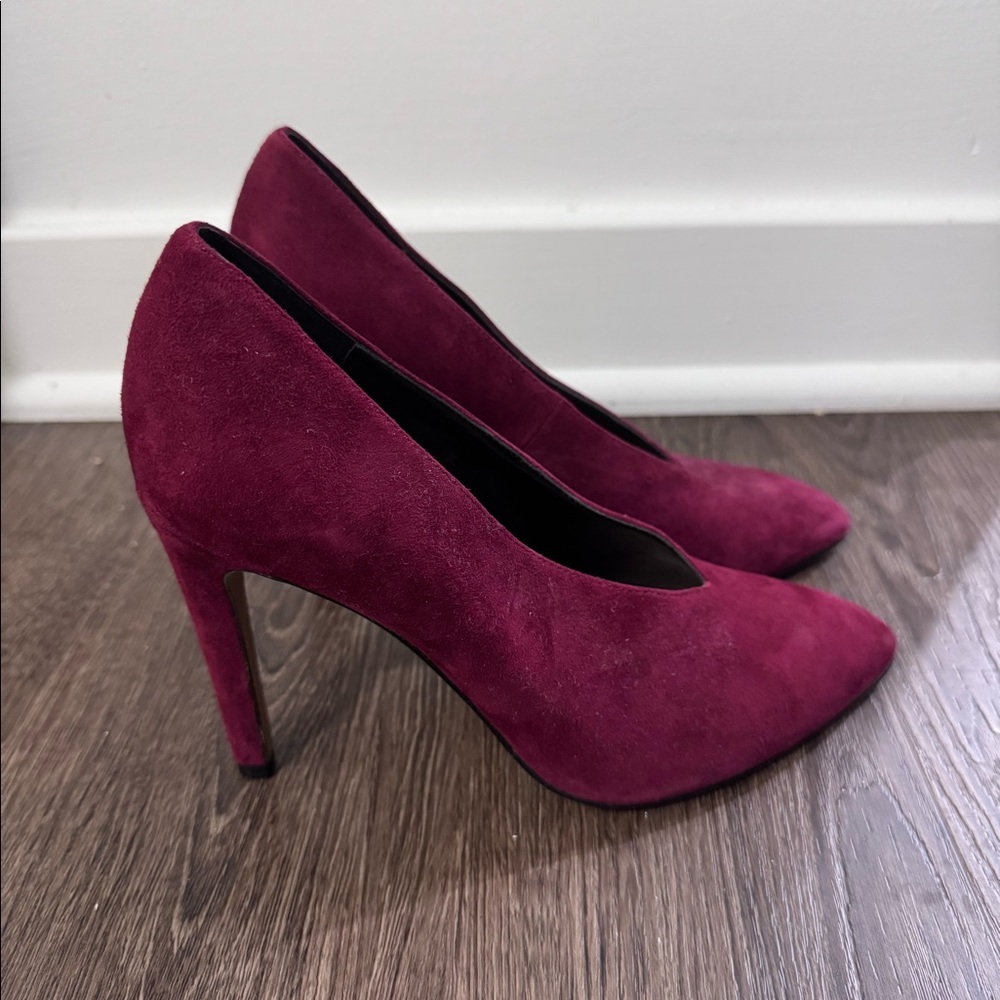 French Connection Burgundy Pumps